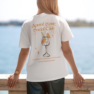 Aperol Spritz Graphic T-Shirt: Bubbly Cocktail Tee