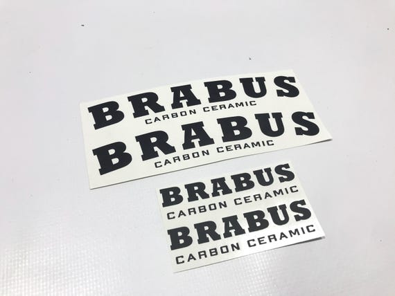 Brabus Carbon Ceramic Stickers For Mercedes Brake Caliper Covers Exclusive Stickers (4 pcs. 1 set ) PDF Digital File Download
