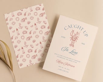 Nautical Bachelorette Party Invitation: Cape Cod Theme (Canva Template)