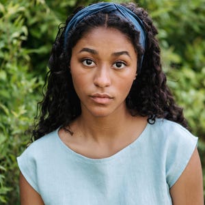 Linen - 2pk Twist Headband: with Elastic, Made from Studio Scraps