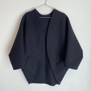 Boiled Wool - The Maybe Wrap, with Pockets