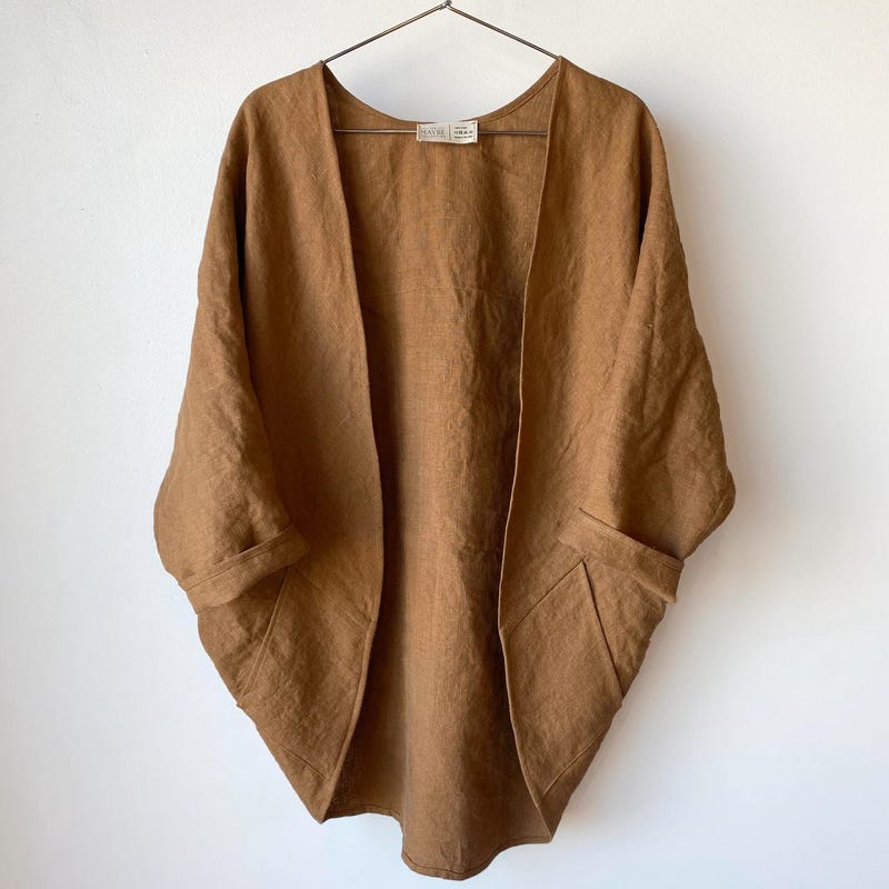 Three Quarter Sleeve Linen Tops for Women - Etsy