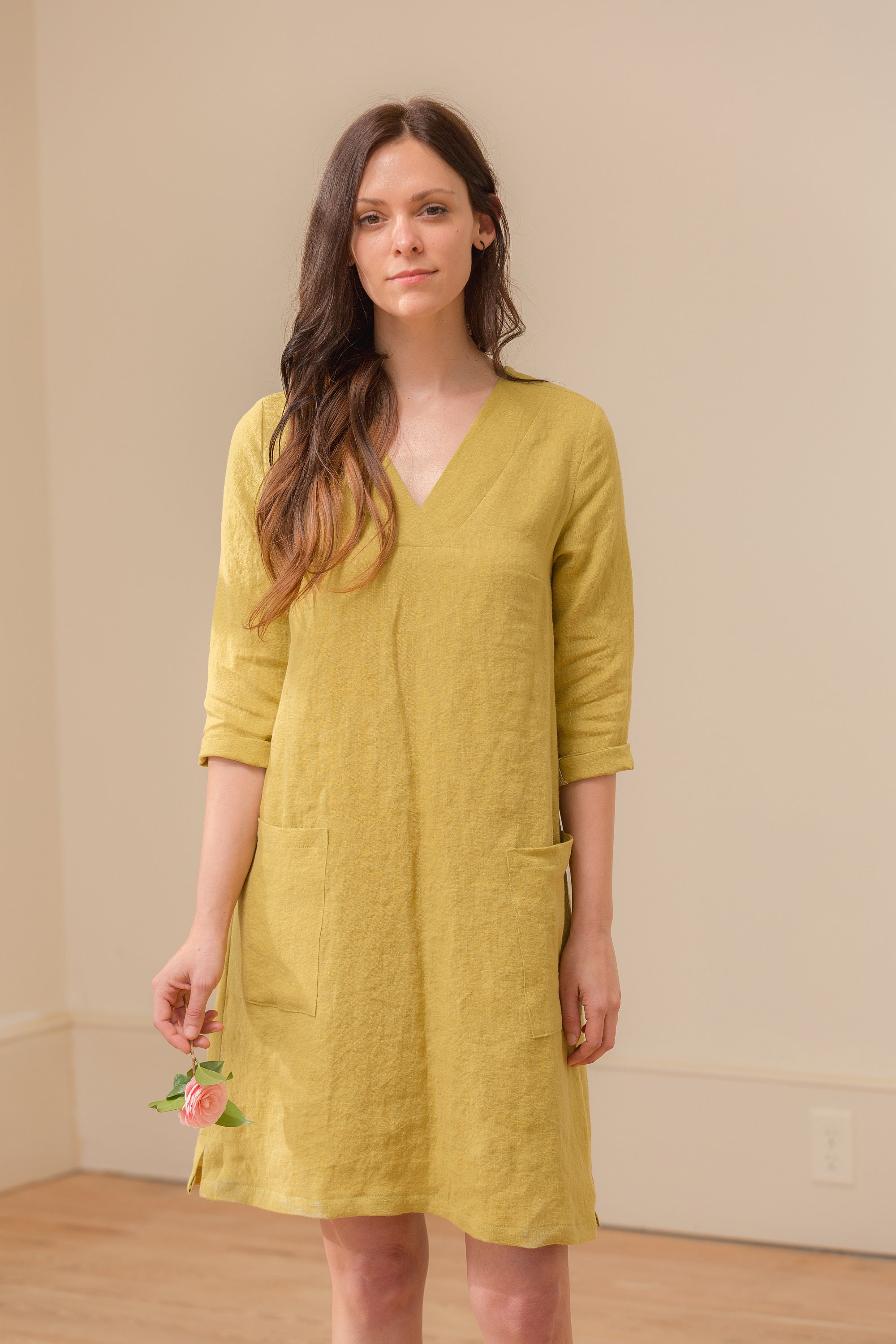 Simple Dress - Linen Shift Dress