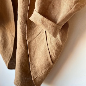 Linen Kimono Wrap with Pockets image 2