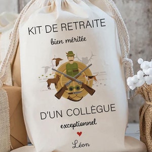 personalized retirement survival kit / colleague colleague gift bag / nature hunting survival kit / retirement gift / hunting fishing grandpa