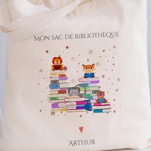 Personalized tote bag/child&#39;s name bag/small child&#39;s bag/library bag/gym bag/nursery or nanny bag/nap bag