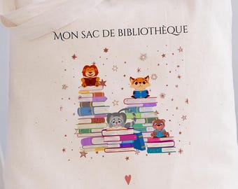 Personalized tote bag/child's name bag/small child's bag/library bag/gym bag/nursery or nanny bag/nap bag