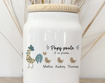 Personalisierte Keksdose aus Keramik für Opa / Individuell gestaltbare Dose für Opa / Personalisiertes Geschenk für Opa / Großelterntag / Weihnachtsgeschenk für Opa