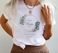 Personalized EVJF team bride t-shirt flower crown Future Bride witness wedding gift bridesmaid in cotton product logo