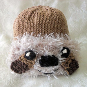 Knitted Hat Pattern Baby Hat Pattern Newborn Hat Pattern Infant Hat Pattern Sloth Baby Hat Pattern Animal Hat Pattern: SLOTH image 2