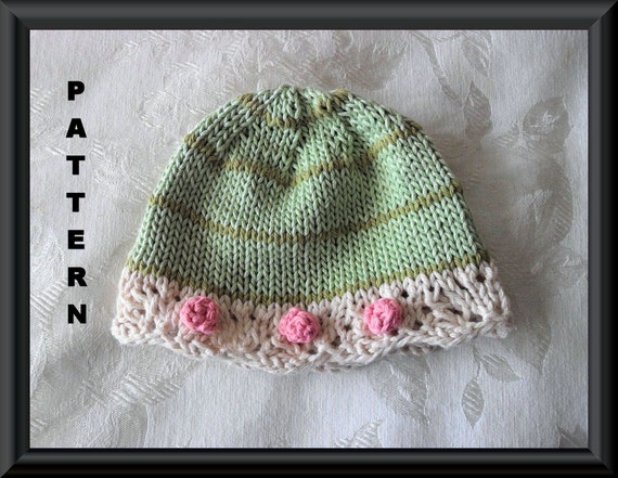Knitted Hat Pattern Baby Hat Pattern Newborn Valentine Hat Pattern Infant Hat Pattern Knit Hat with Heartr children clothing HEARTFELT
