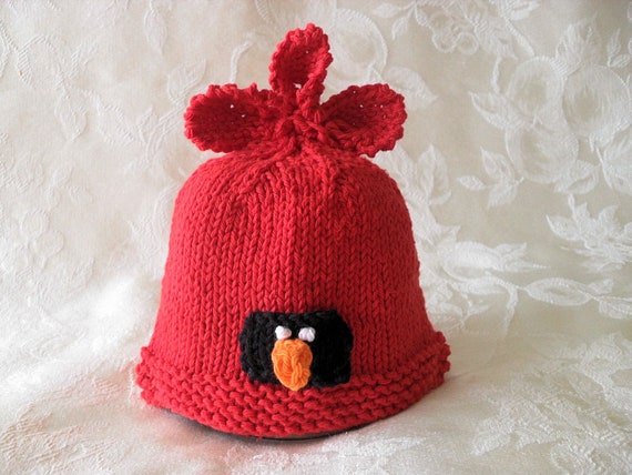 Baby Girl St. Louis Cardinals Cap Hat Outfit Hand Knit Knitted 