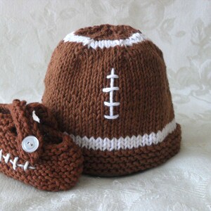 Knitted Baby Hats Knit Baby Beanie Knit Baby Caps Cotton Knitted Football Baby Hat baby shower knitted baby gift gift for new mom image 2