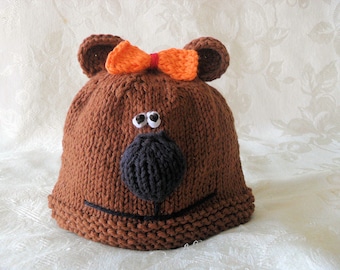 Knitted Baby Hats Knit Baby Beanie Hand Knitted Bear BabyCap Knitted Baby Beanie Animal Hat Mama Bear Hat Papa Bear Hat baby shower