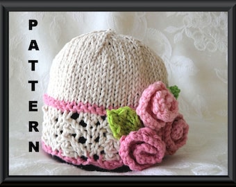 Baby Hat Pattern Knitted Hat Pattern Newborn Hat Pattern Infant Hat Pattern Flower Hat Pattern Children Clothing: YOUR PRIDE and JOY