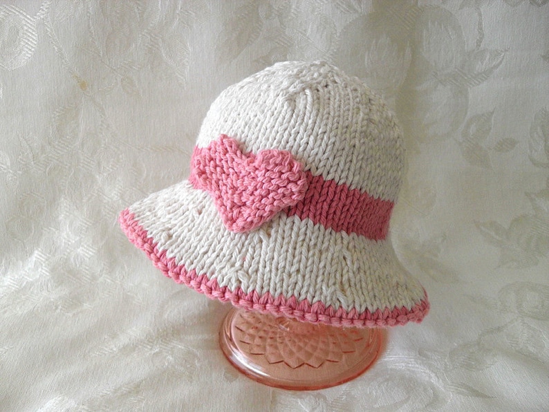 Knitted Hat Pattern Baby Hat Pattern Newborn Valentine Hat Pattern Infant Hat Pattern Knit Hat with Heartr children clothing HEARTFELT