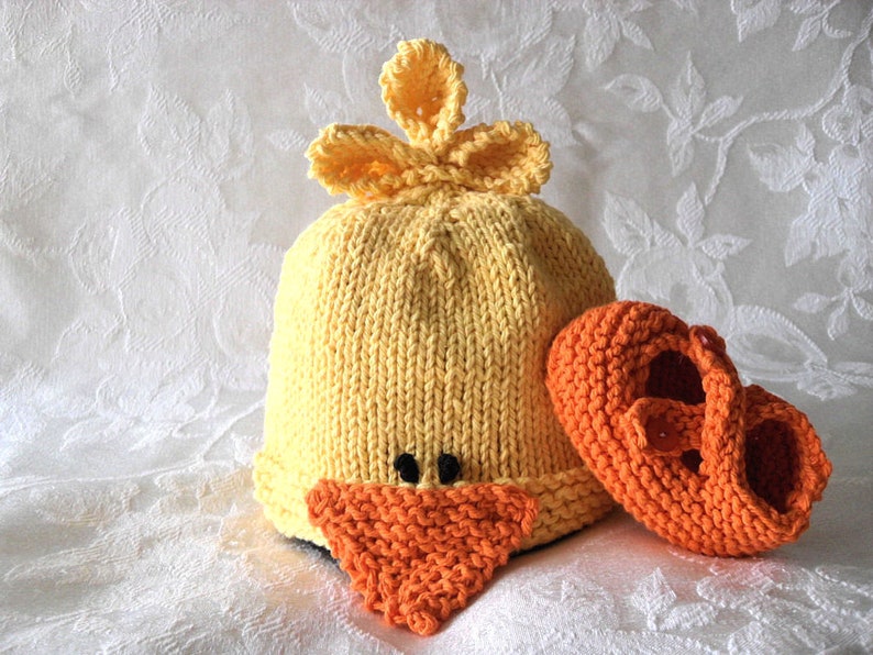 Knitted Baby Hat Knitting Hand Knitted Baby Duck Cap Knitted Etsy