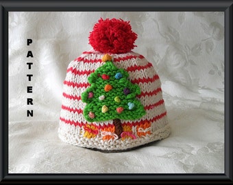 Knitted Hat Pattern Baby Hat Pattern Newborn Hat Pattern Infant Hat Pattern Children Clothing Christmas Baby Hat Pattern: O CHRISTMAS TREE