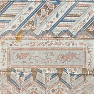 Vintage Indonesian Batik Selendang | Handdrawn Tulis Textile Art | Traditional Java Shawl | Ethnic Fabric Wall Hanging