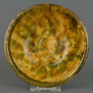 Antique Chinese Sancai Glazed Pottery Bowl - 19th/20th C