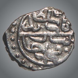 Antieke Ottomaanse Zilveren Akce | Bayezid II-munt 1481–1512 n. Chr. | Valuta islamitisch rijk | Zeldzaam verzamelobject uit de 15e eeuw