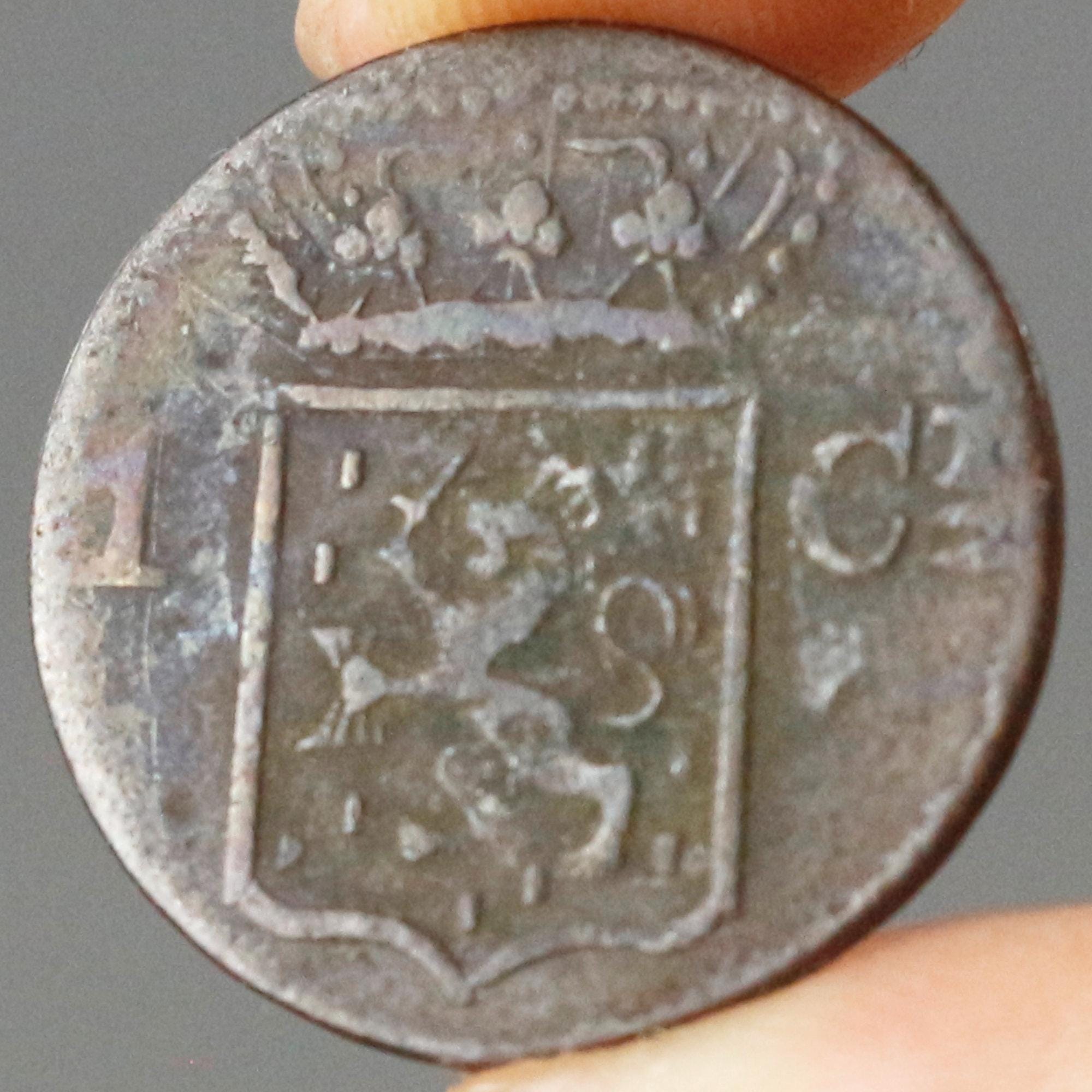 1840年 西オランダ領東インド 1セント硬貨 | 植民地銅貨 | VOC時代 オランダ アンティーク海事トークン - Etsy 日本