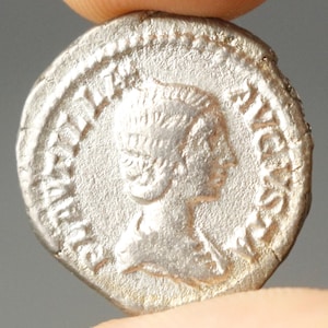 Roman Silver Denarius | Plautilla Augusta 202–205 AD | Venus Victrix Ancient Coin | Rare Roman Collectible
