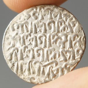 Antieke Seltsjoekse zilveren dirhammunt | Kaykaus II 1245-1249 na Christus | Islamitische middeleeuwse valuta | Zeldzaam verzamelobject uit de islamitische dynastie #CV056