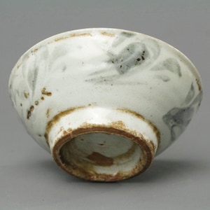Antique Qing Dynasty Blue & White Bowl | 19th C Chinese Export Porcelain for Southeast Asia | Floral Glazed Collectible