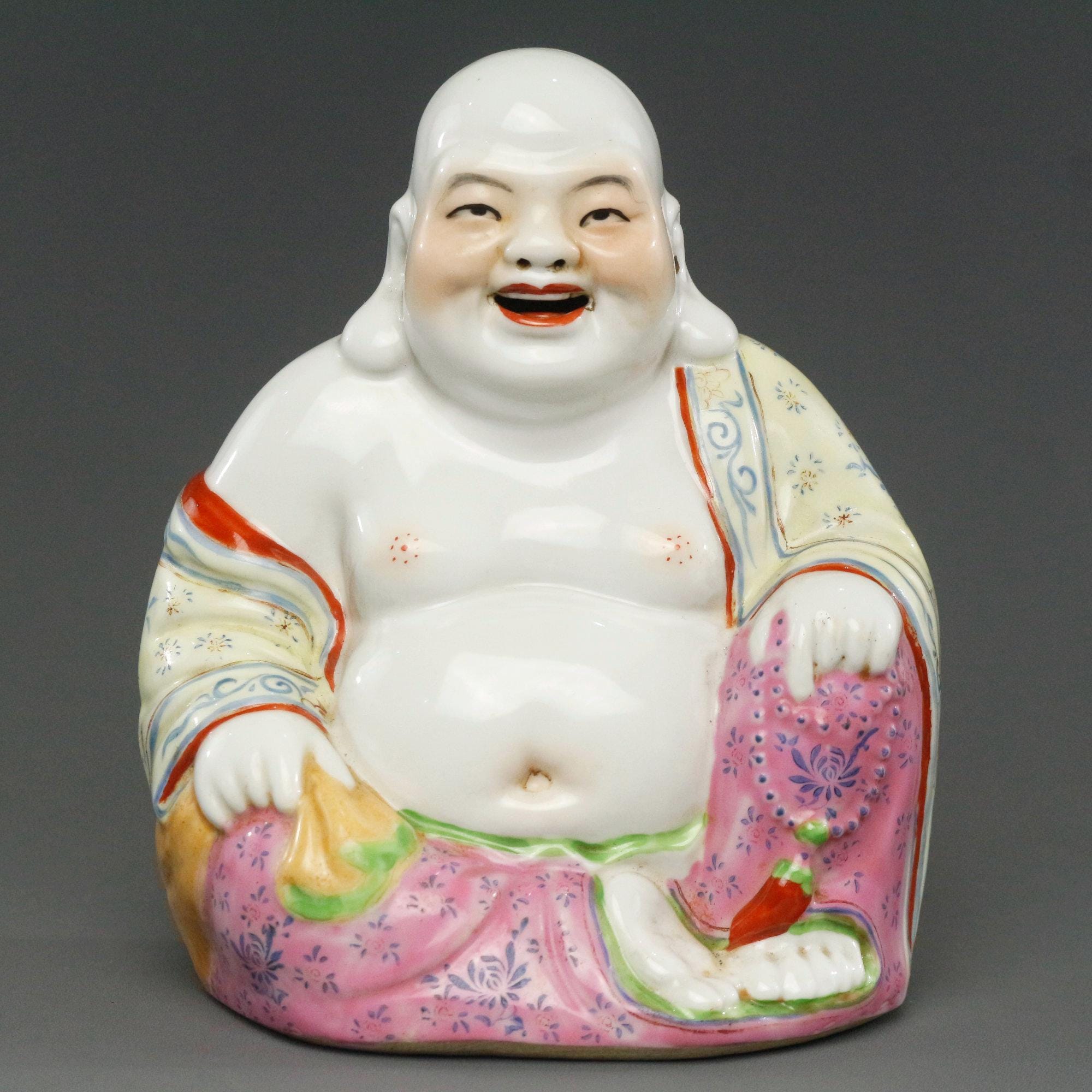 Buddha porcelain laughing - Etsy 日本
