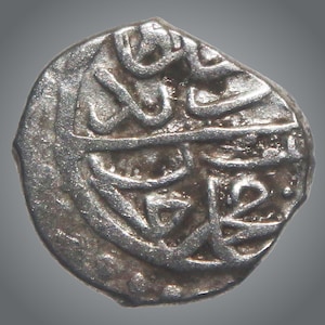 Antieke Ottomaanse Zilveren Akce | Bayezid II-munt 1481–1512 n. Chr. | Valuta islamitisch rijk | Zeldzaam verzamelobject uit de 15e eeuw