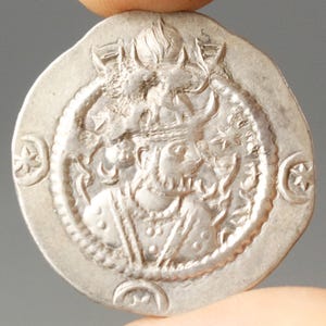 Sasanian Silver Drachm | Kavad I 488–531 AD | Fire Altar & Crowned Bust | Ancient Persian Coin | Historic Collectible #CV123
