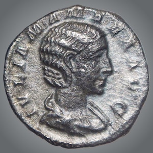 Pièce d&#39;argent en denier de l&#39;Empire romain | Julia Mamaea 222-235 après JC | Romain antique de collection | Monnaie impériale rare