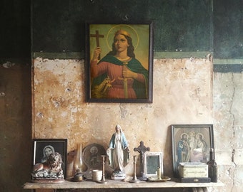 Joan of Arc - Jeanne de Arc French Religious Christian Art Print | Saint | Wall Decor | Antique Reproduction