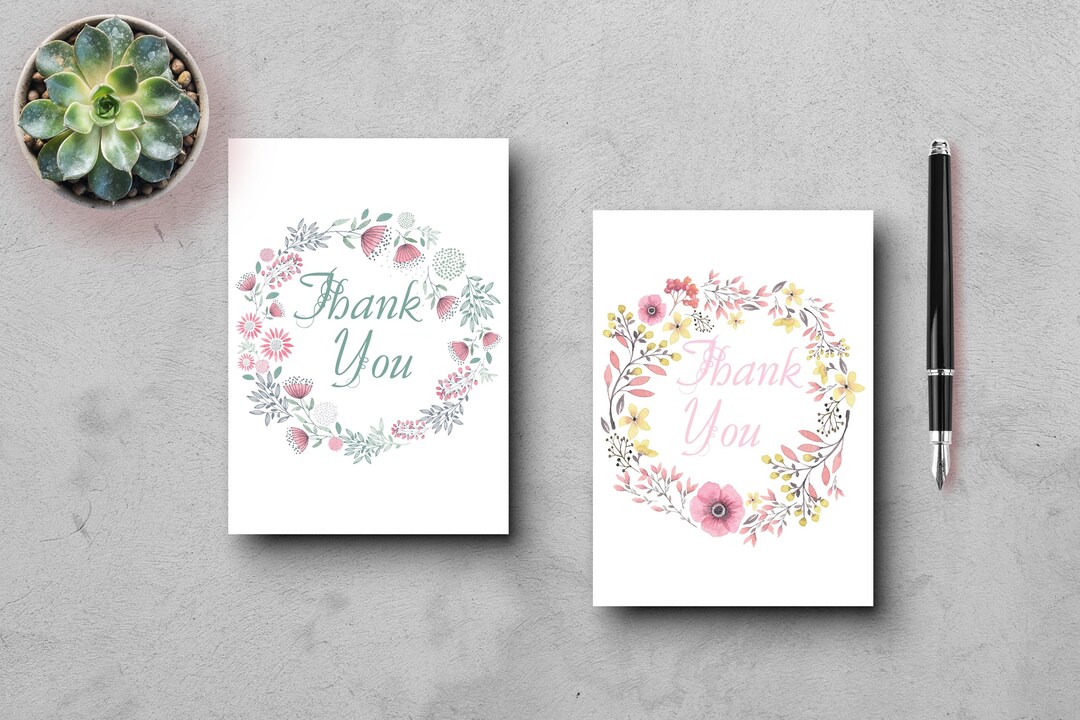 Thank You Note Card Set 10 Pack Elegant Design Perfect for Any Occasion ...