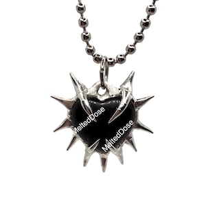 Metall Kristall Herz Anhänger, handgemachter Schmuck