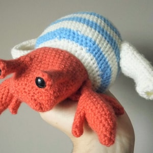 Teapot Crab Hermit Crab in a Teapot, Amigurumi Crochet Pattern image 1