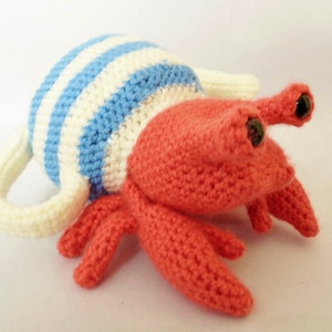 Teapot Crab Hermit Crab in a Teapot, Amigurumi Crochet Pattern image 6