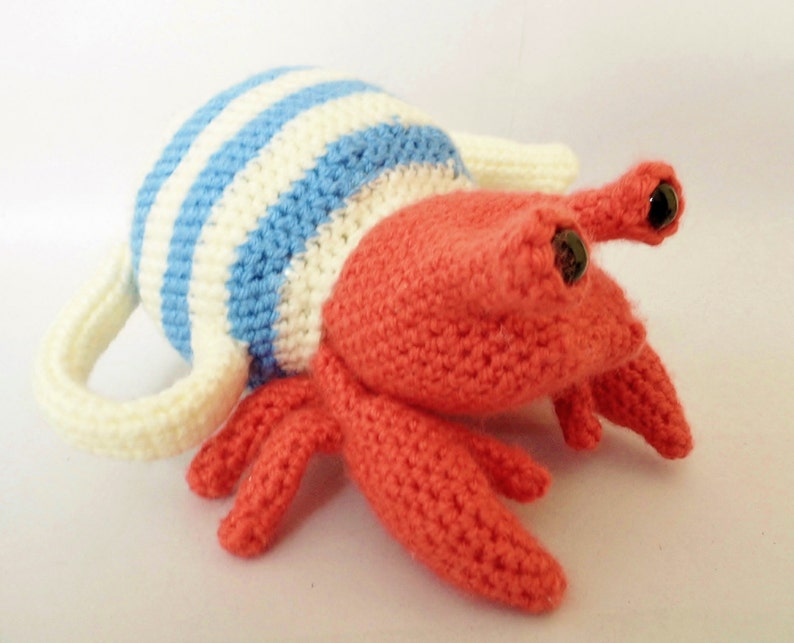 Teapot Crab Hermit Crab in a Teapot, Amigurumi Crochet Pattern image 6