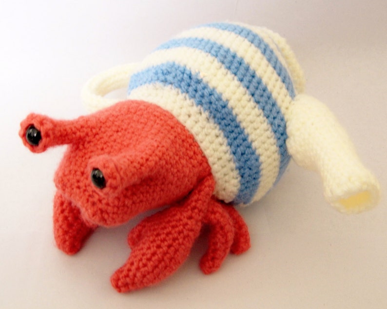 Teapot Crab Hermit Crab in a Teapot, Amigurumi Crochet Pattern image 8