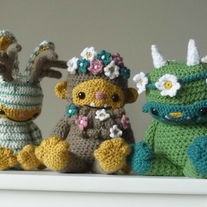 Forest Friends TRIPLE PACK - THREE Amigurumi Crochet Patterns