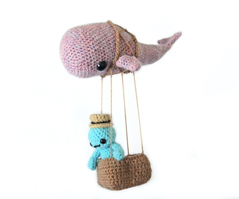 Skywhale Amigurumi Crochet Pattern, Full Set image 1