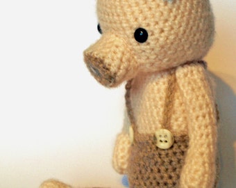 Pig Whitman - Patrón de ganchillo Amigurumi de cerdo