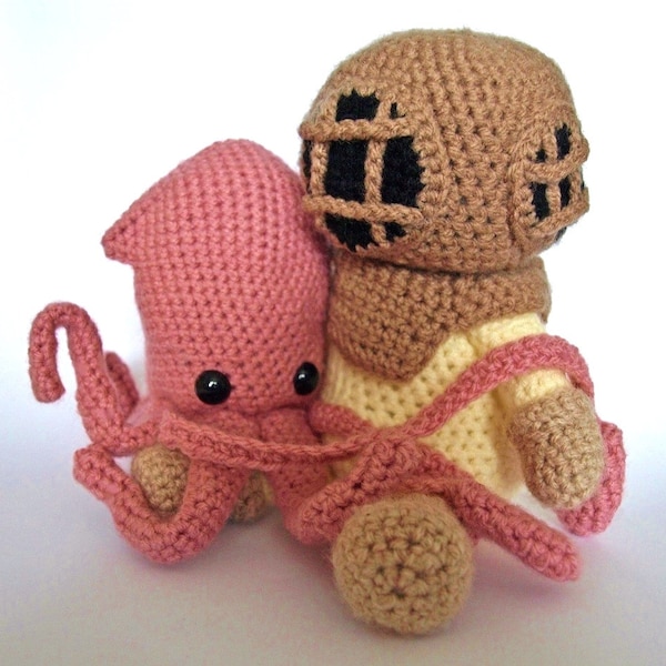 Deep Sea Diver AND Squid - Crochet Patterns