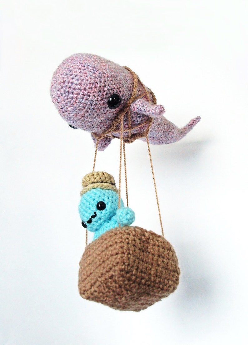 Skywhale Amigurumi Crochet Pattern, Full Set image 2