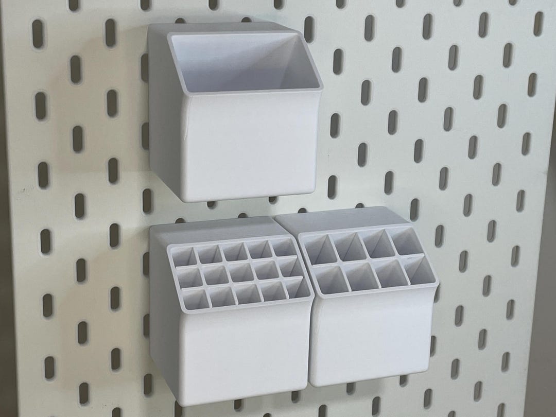 Versatile Angled Storage Bins Designed for IKEA Skadis Boards - Etsy