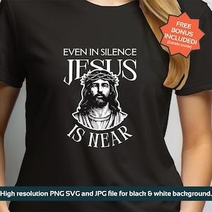 Jesus Christ SVG, Jesus Sublimation, Religion svg, Jesus Silhouette, Christ Tee Design, Jesus PNG, Jesus, God PNG, Catholic svg, Jesus svg