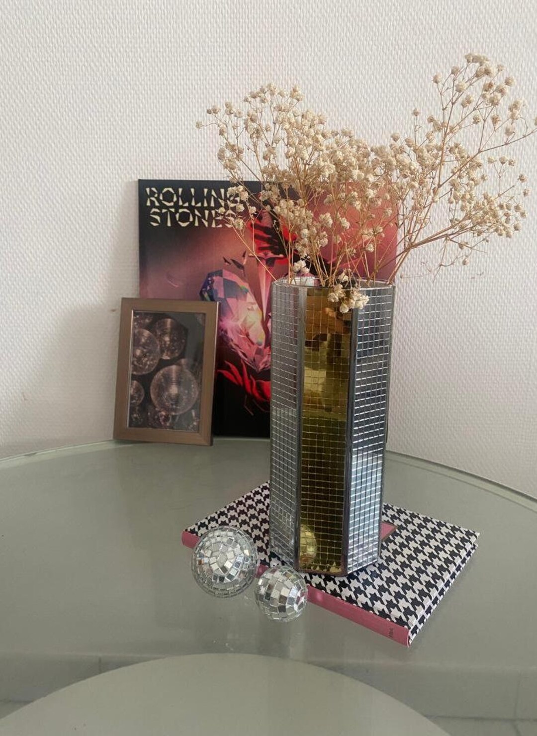 Vase disco à facettes – modèle hexagone