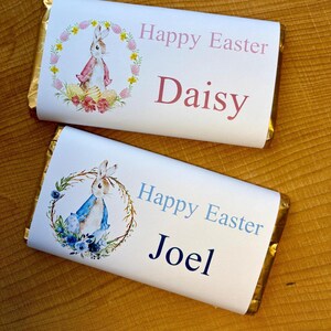 embalagem personalizada para barra de chocolate de Páscoa, presente, presente de Páscoa para crianças e adultos, feliz Páscoa, filho, filha, neto, neta