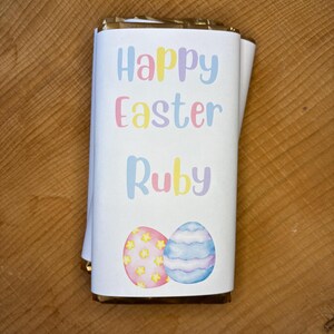 incarto personalizzato per barretta di cioccolato pasquale, regalo, regalo di Pasqua per bambini e adulti, buona Pasqua, figlio, figlia, nipote, nipote